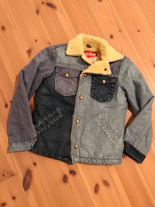 デニム&ダンガリー 140㎝GジャンデニムジャケットDDコートアウタースウェット