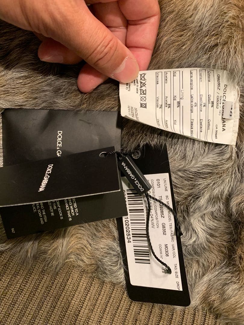 DOLCE&GABBANA ファーブルゾンsize46