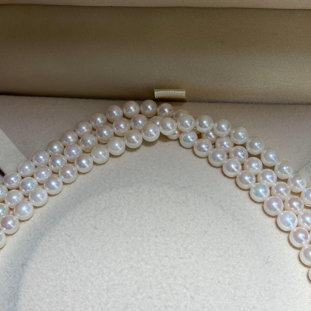 あこや真珠 ✨ロングネックレス 5.5-6.0mm 122cm 本真珠 パール