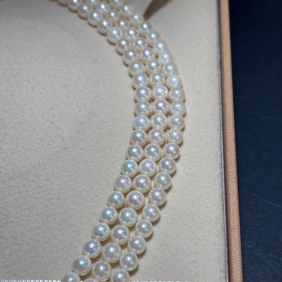 あこや真珠 ✨ロングネックレス 5.5-6.0mm 122cm 本真珠 パール