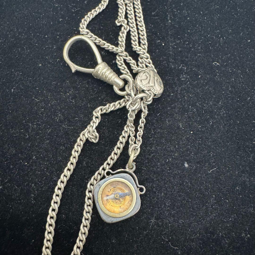 [鑑定済] 銀製懐中時計　アールシュミット商会　商館時計　銀無垢ケース