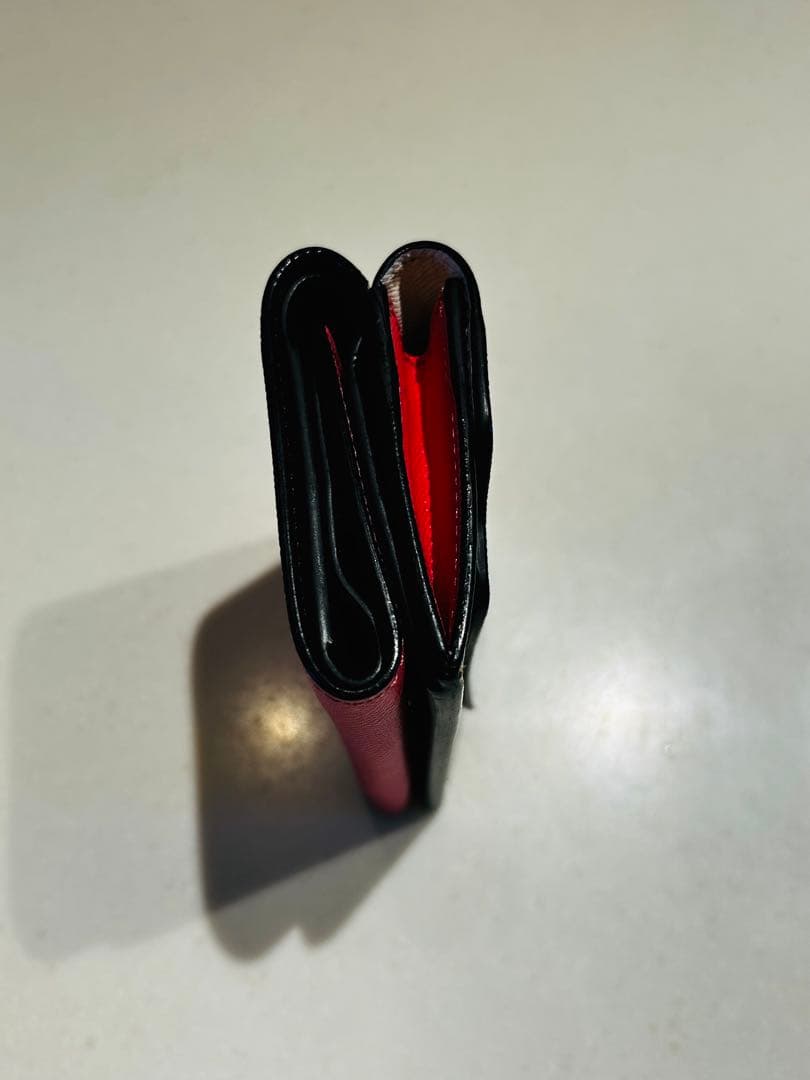 MARNI 三つ折り財布 ホワイト/ブラウン/ピンク