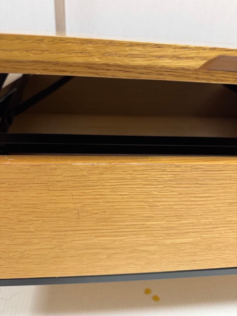 ニトリ　昇降センターテーブル(Nヒバリ 120 LBR)