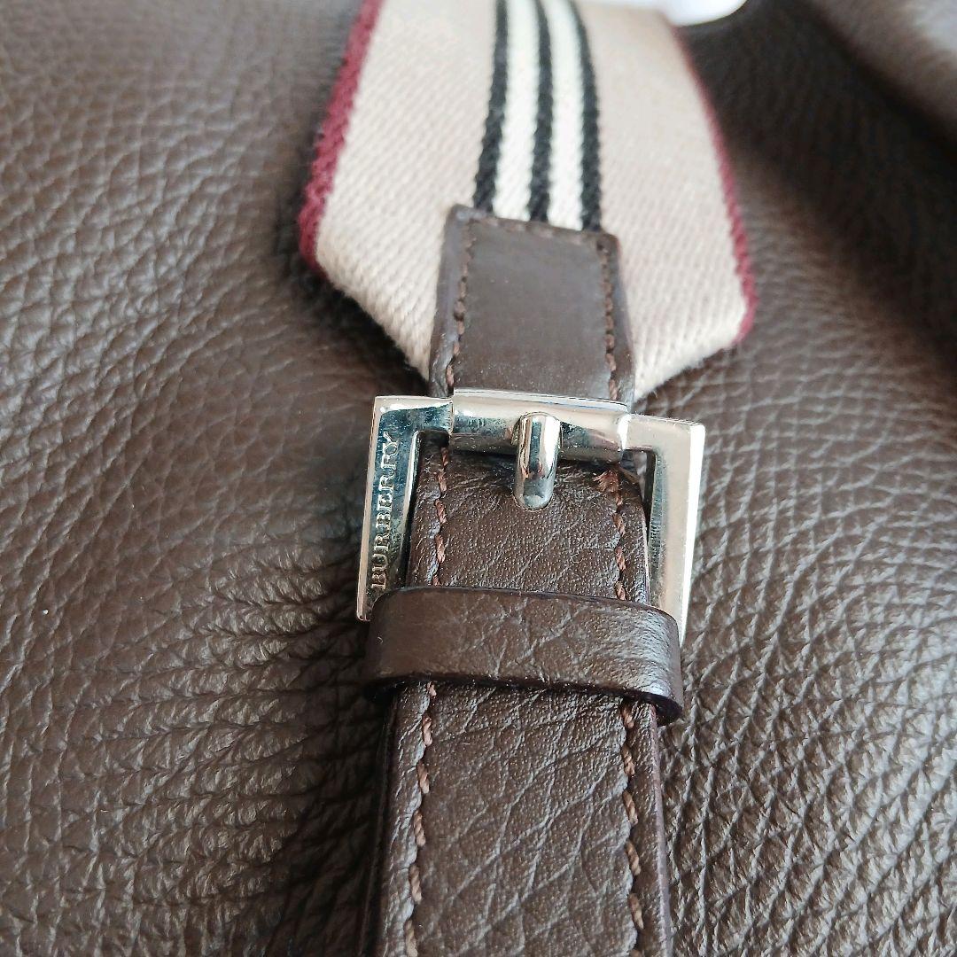 バーバリーロンドン バーバリー ハンドバッグ トートバッグ レザー ブラウン