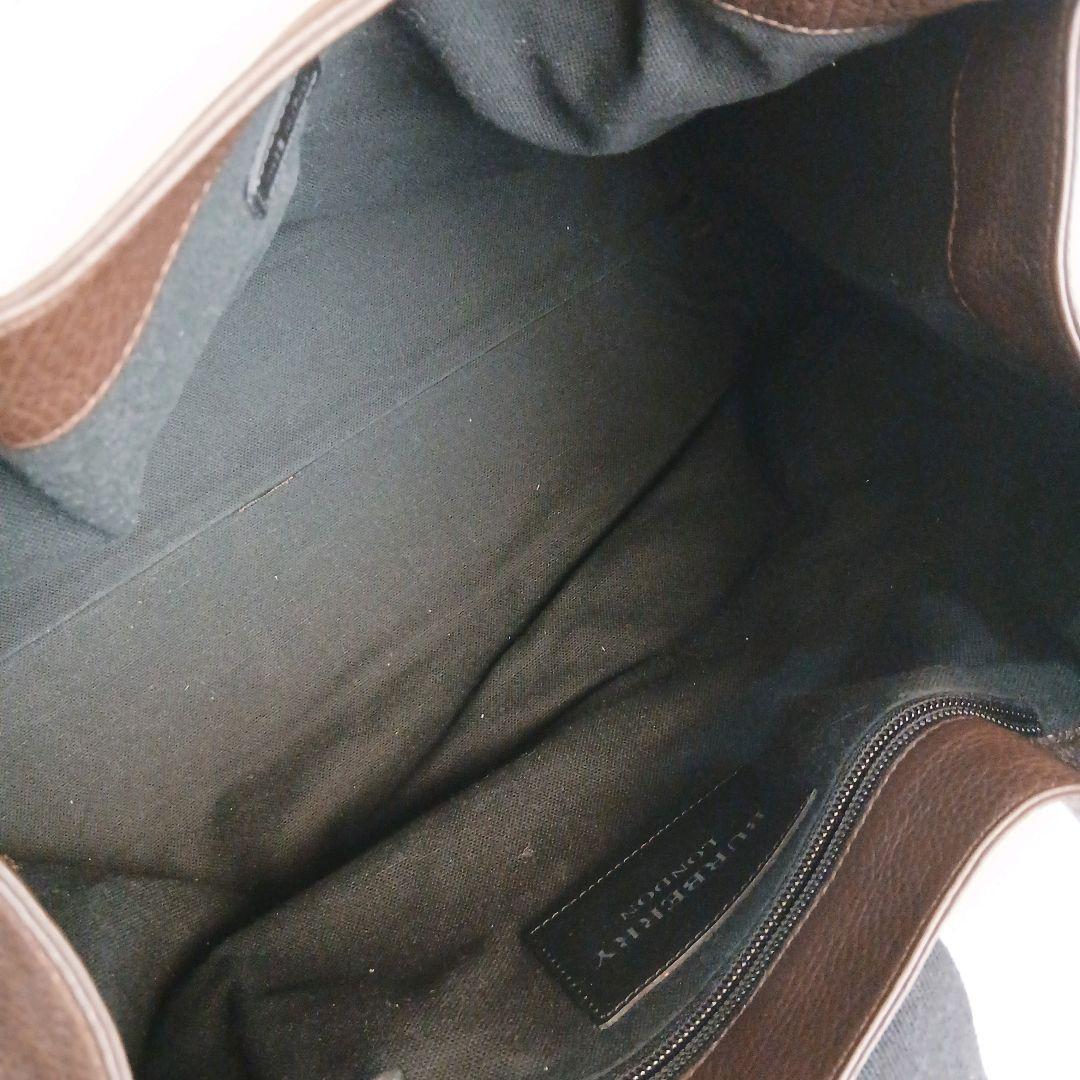 バーバリーロンドン バーバリー ハンドバッグ トートバッグ レザー ブラウン