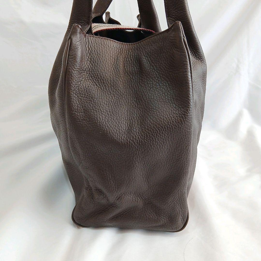 バーバリーロンドン バーバリー ハンドバッグ トートバッグ レザー ブラウン