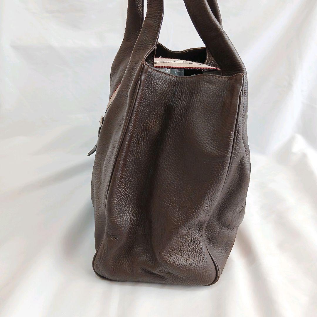 バーバリーロンドン バーバリー ハンドバッグ トートバッグ レザー ブラウン