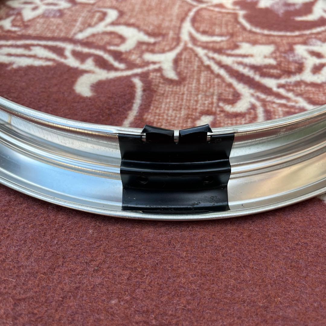 当時物 13インチ ◾️NOS ステンレス製 トリムリング ホイールリング セット