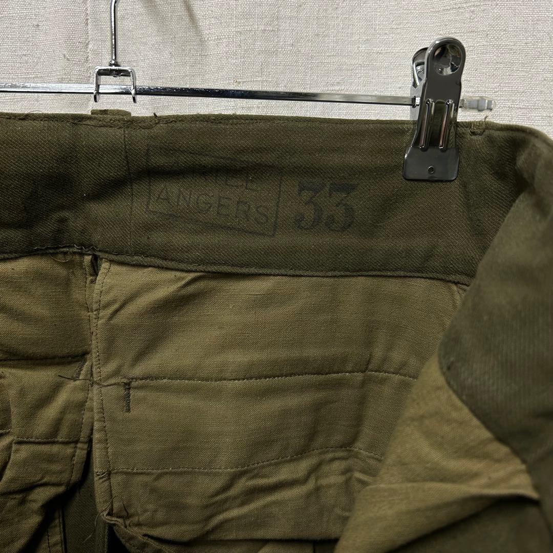 フランス軍 メタルボタン M47パンツ 前期タイプ 11 33 デッドストック