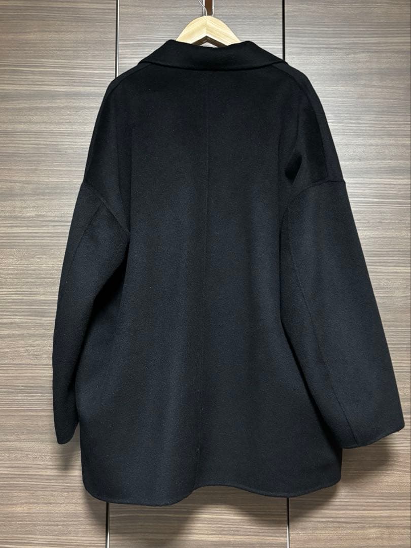 MARW UNITED ARROWS リバー ミドル丈 コート　ブラック