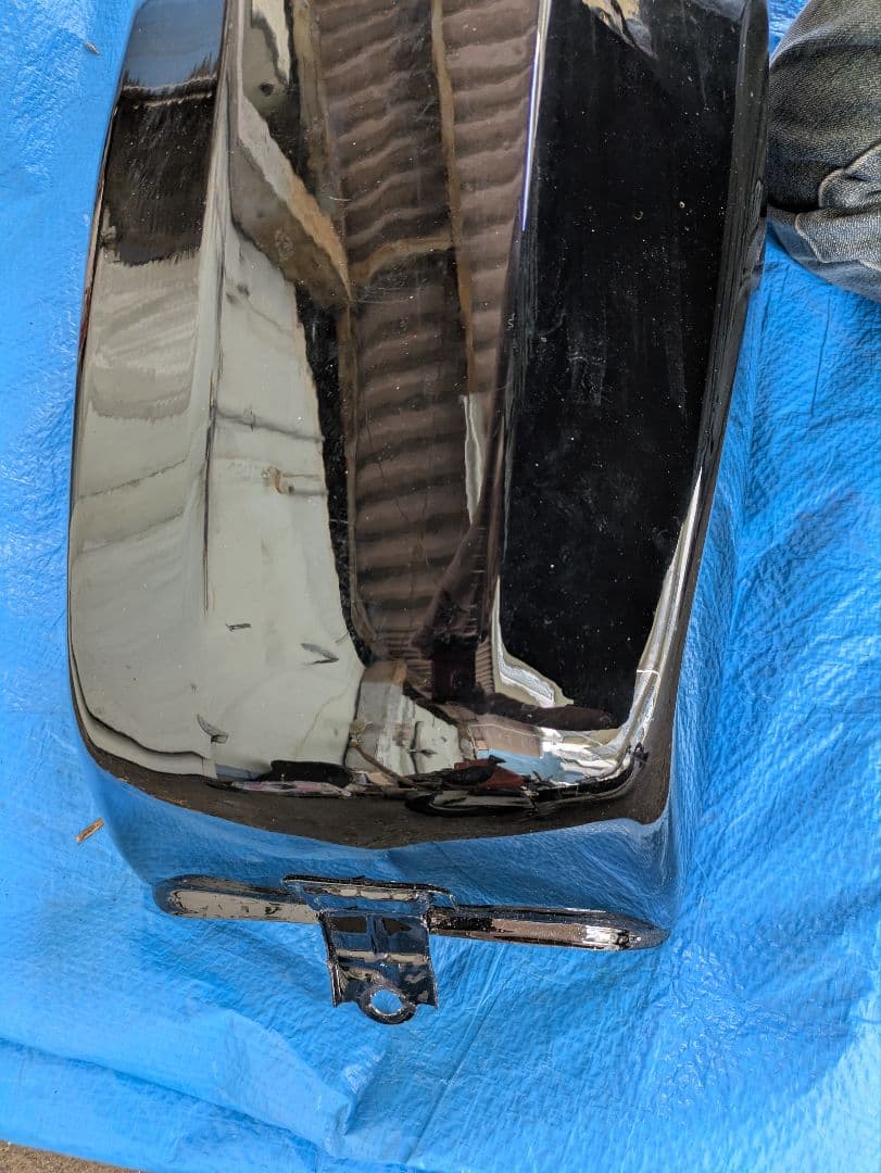 Z750fx2型に付くように加工されたZ400FXタンク