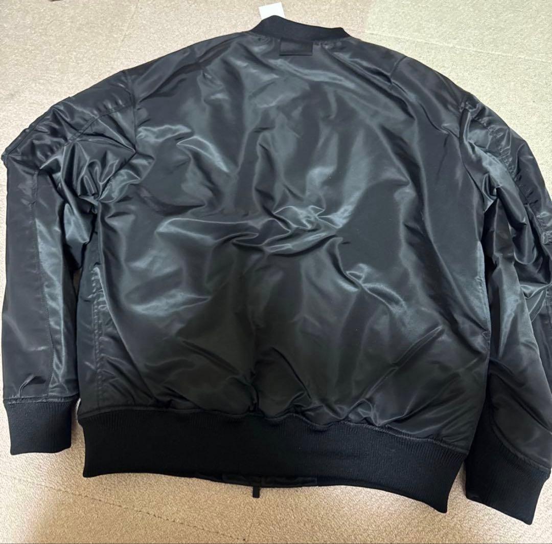 新品 UNIQLO +J ハイブリッドダウンオーバーサイズMA-1 ブラック L