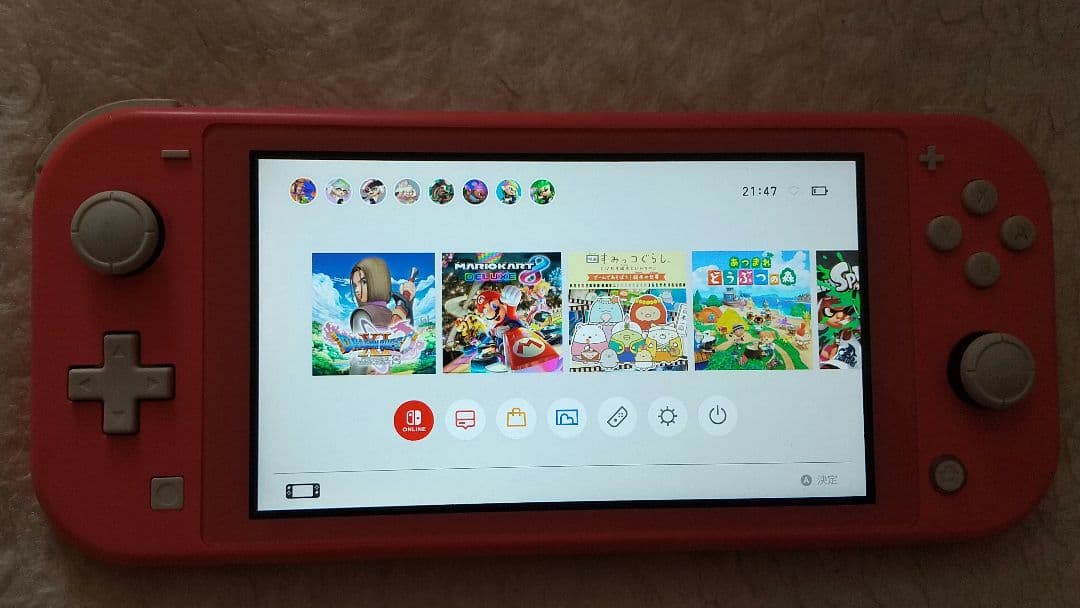 Nintendo Switch Lite コーラル 動作品 アダプター セット