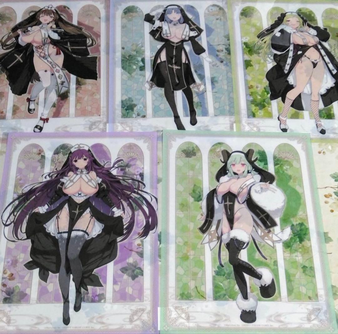 閃乱カグラ 爆乳ハイパーWEBくじ 7パイ目 B賞 A3クリアポスター 全5種