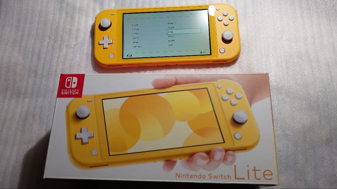 画面ヤケあり　ニンテンドースイッチライト本体　箱付き