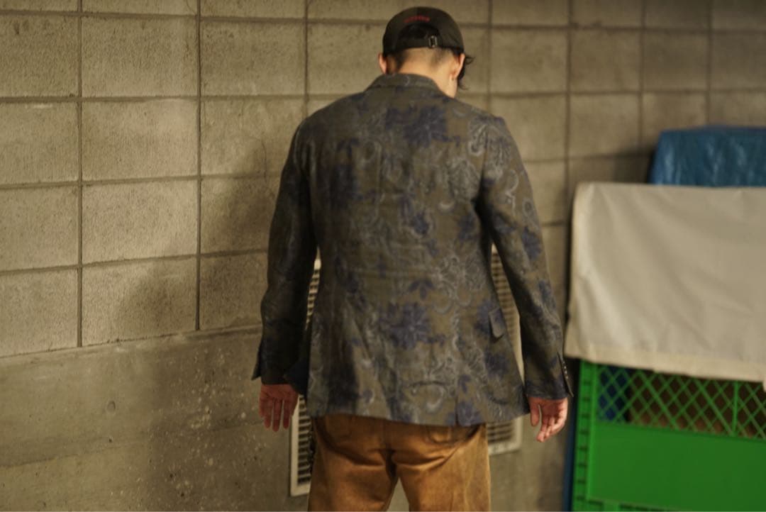 size:50 ETRO ペイズリー 花柄 セットアップ スーツ ジャケット