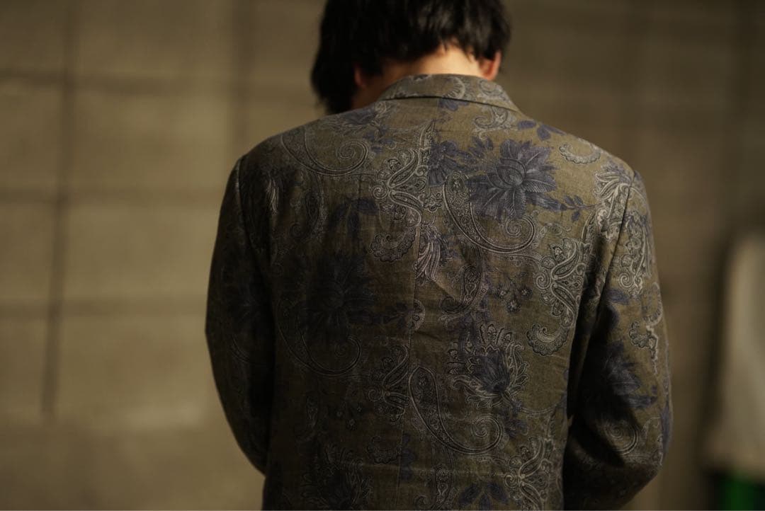 size:50 ETRO ペイズリー 花柄 セットアップ スーツ ジャケット