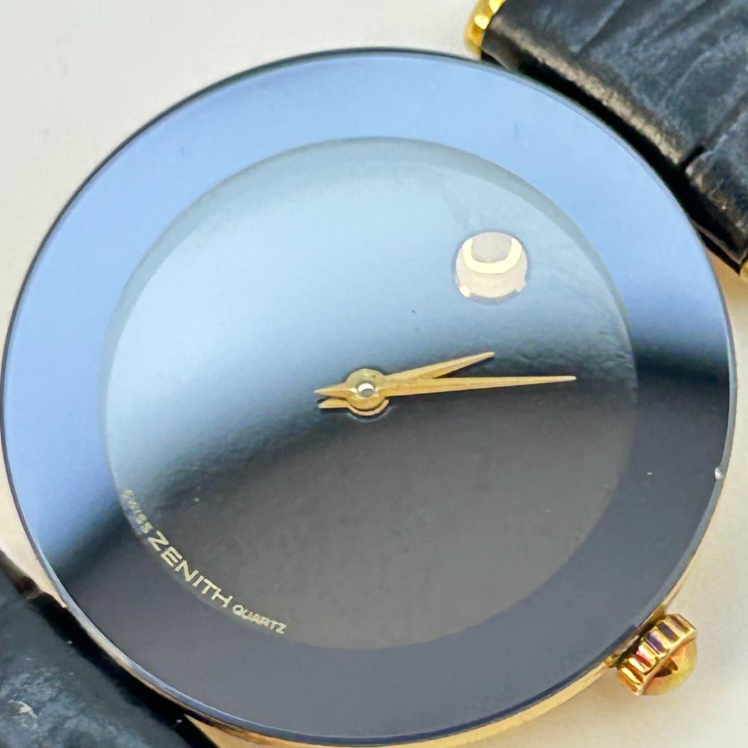 【希少】ZENITH ゼニス ブラック文字盤 クォーツ 箱付