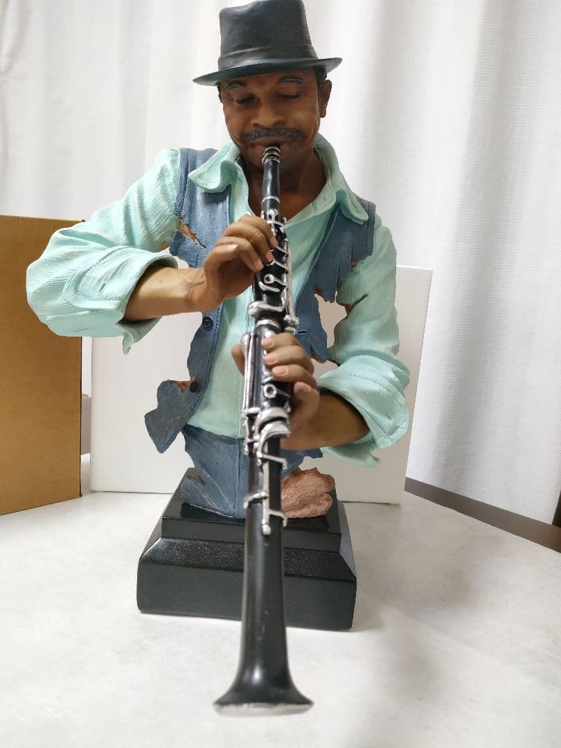 リアル　人形　ミュージック　JAZZ演奏者　BAR　飲食店などに　特大