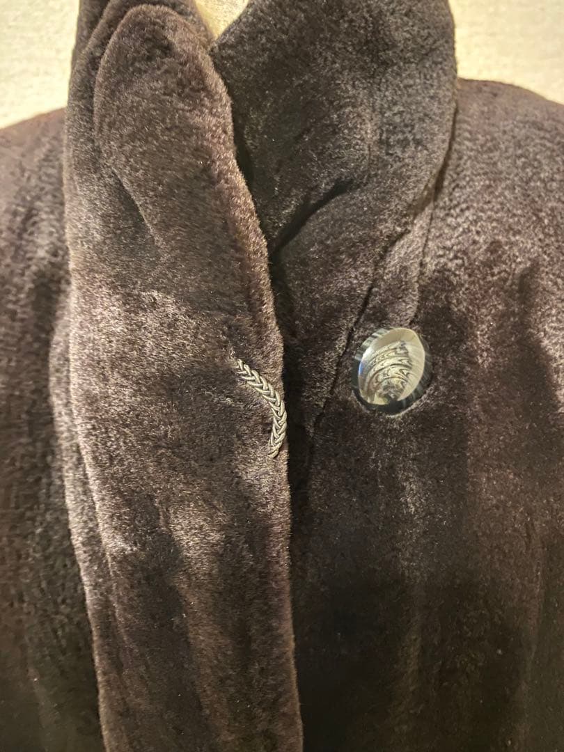 シルク×シェアードミンク　リバーシブルコート