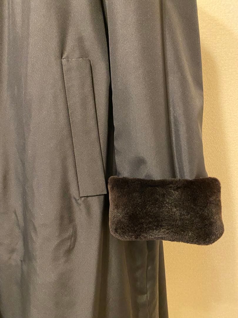 シルク×シェアードミンク　リバーシブルコート