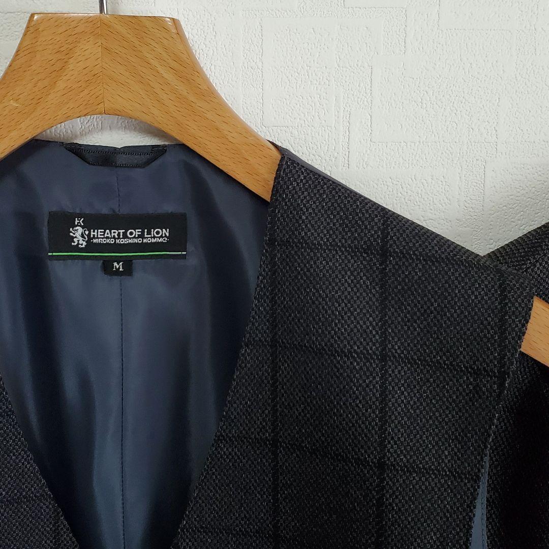 ヒロココシノ　ハートオブライオン　メンズ　ビジネス　スーツ　スリーピース