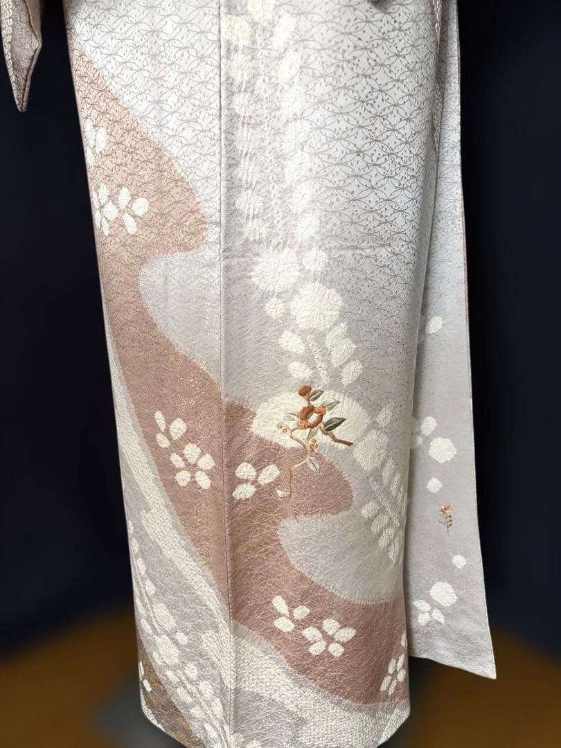 ★マルさま専用★銀座老舗きしや 絞りと刺繍　絹の艶としなやかさ　最上級の品