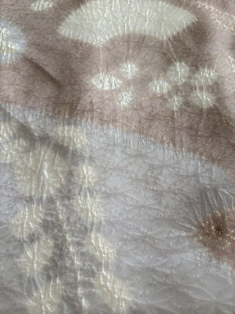 ★マルさま専用★銀座老舗きしや 絞りと刺繍　絹の艶としなやかさ　最上級の品