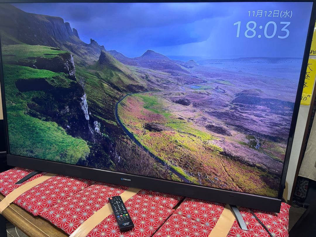 液晶テレビ 55インチ 4K マクスゼン 55型 TV maxzen超美品
