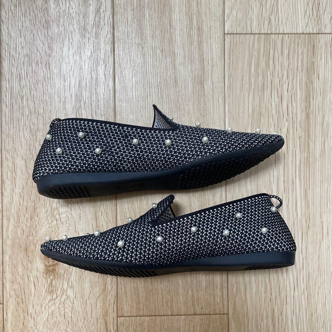 offen オッフェン パール オペラシューズ 38 ブラック