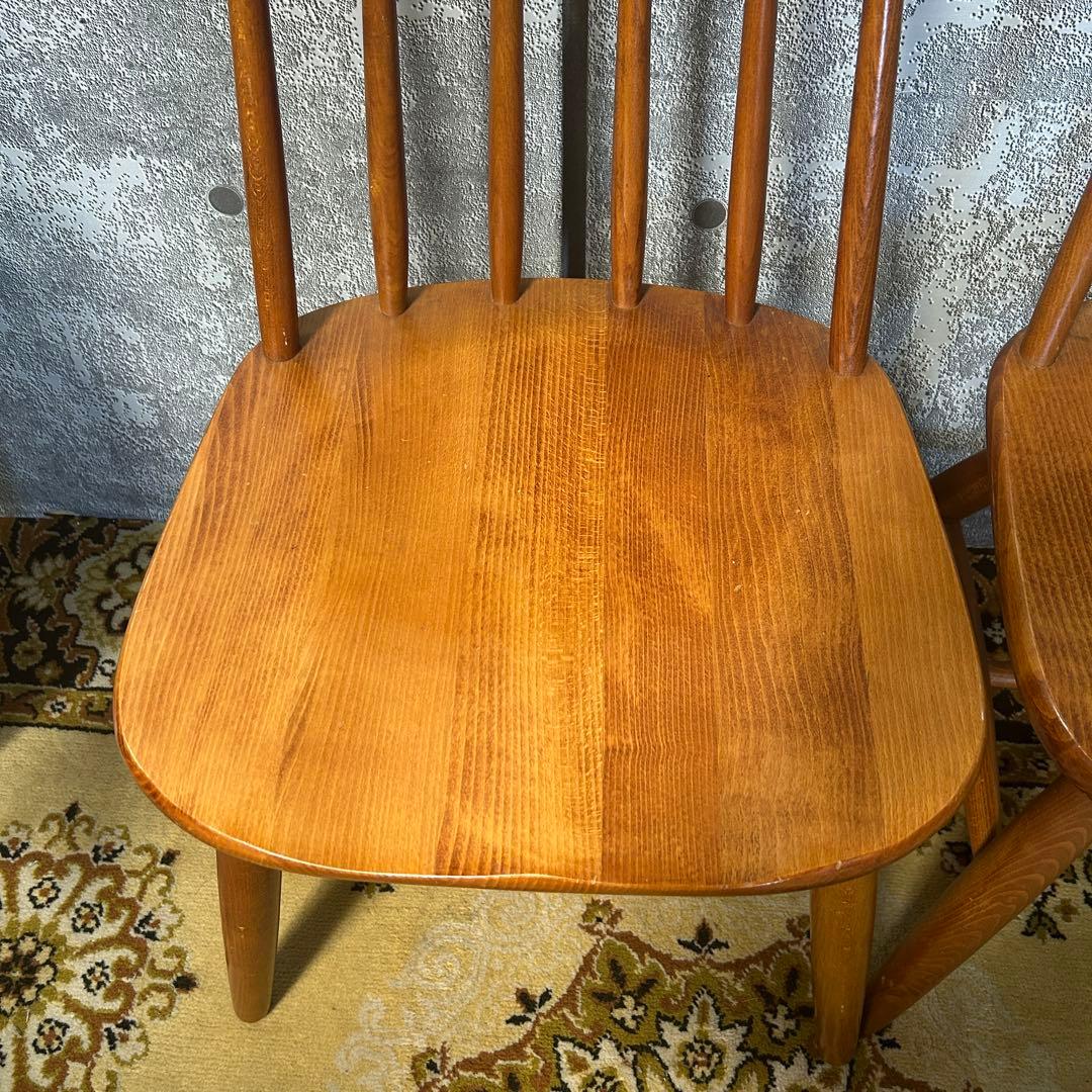 ꧁柏木工 KASHIWA꧂ダイニングチェア4脚セット 食卓椅子 いす イス 飛騨