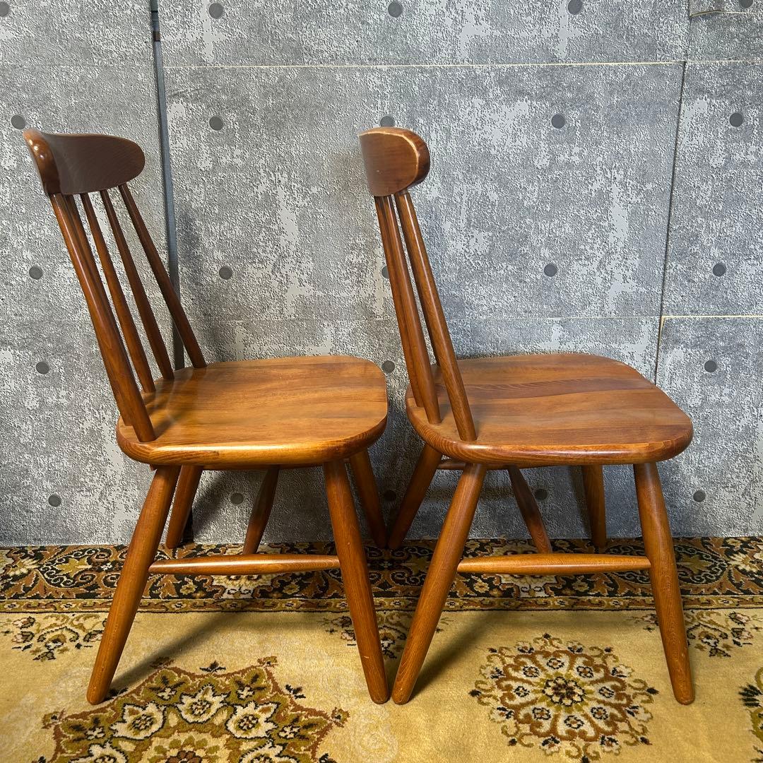 ꧁柏木工 KASHIWA꧂ダイニングチェア4脚セット 食卓椅子 いす イス 飛騨