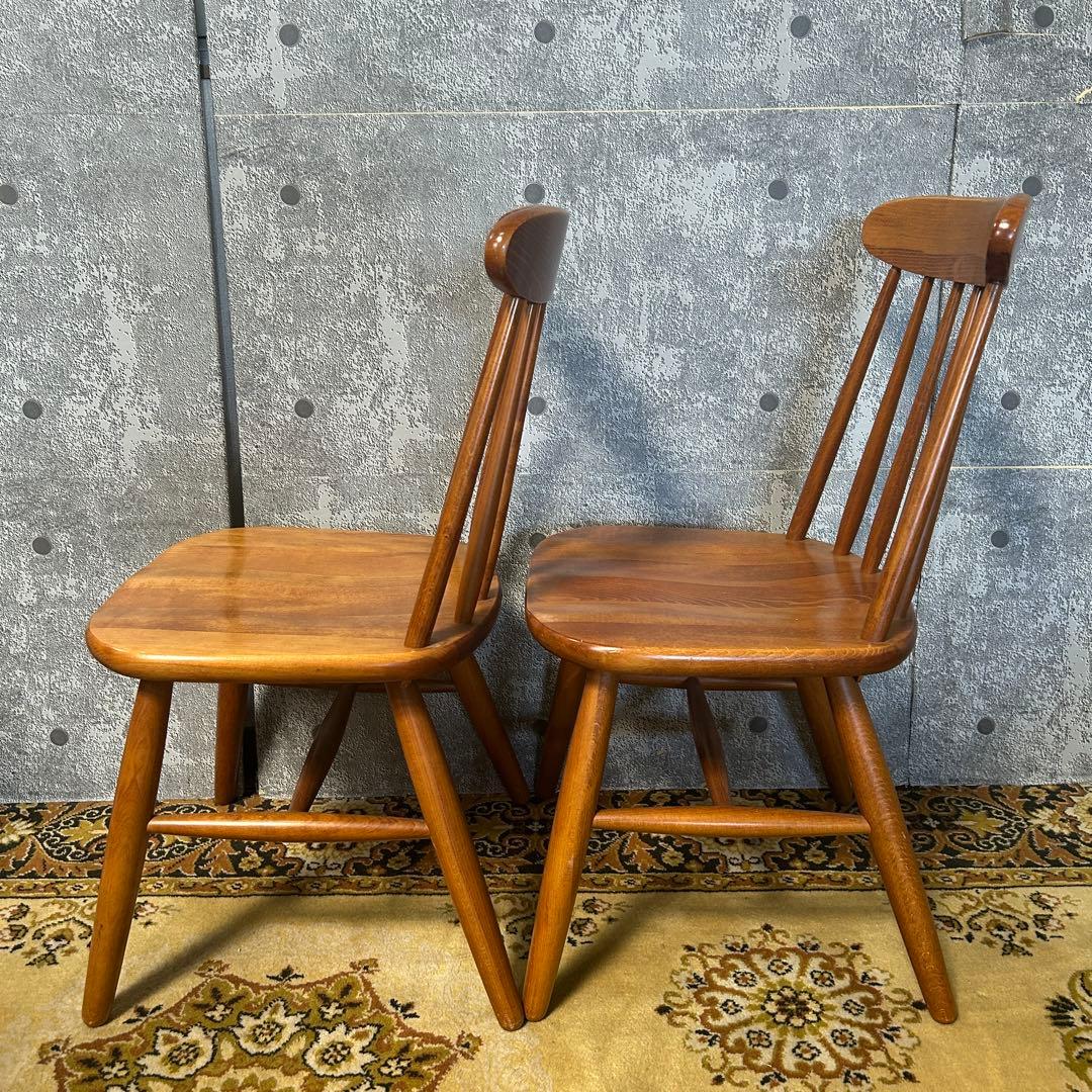 ꧁柏木工 KASHIWA꧂ダイニングチェア4脚セット 食卓椅子 いす イス 飛騨