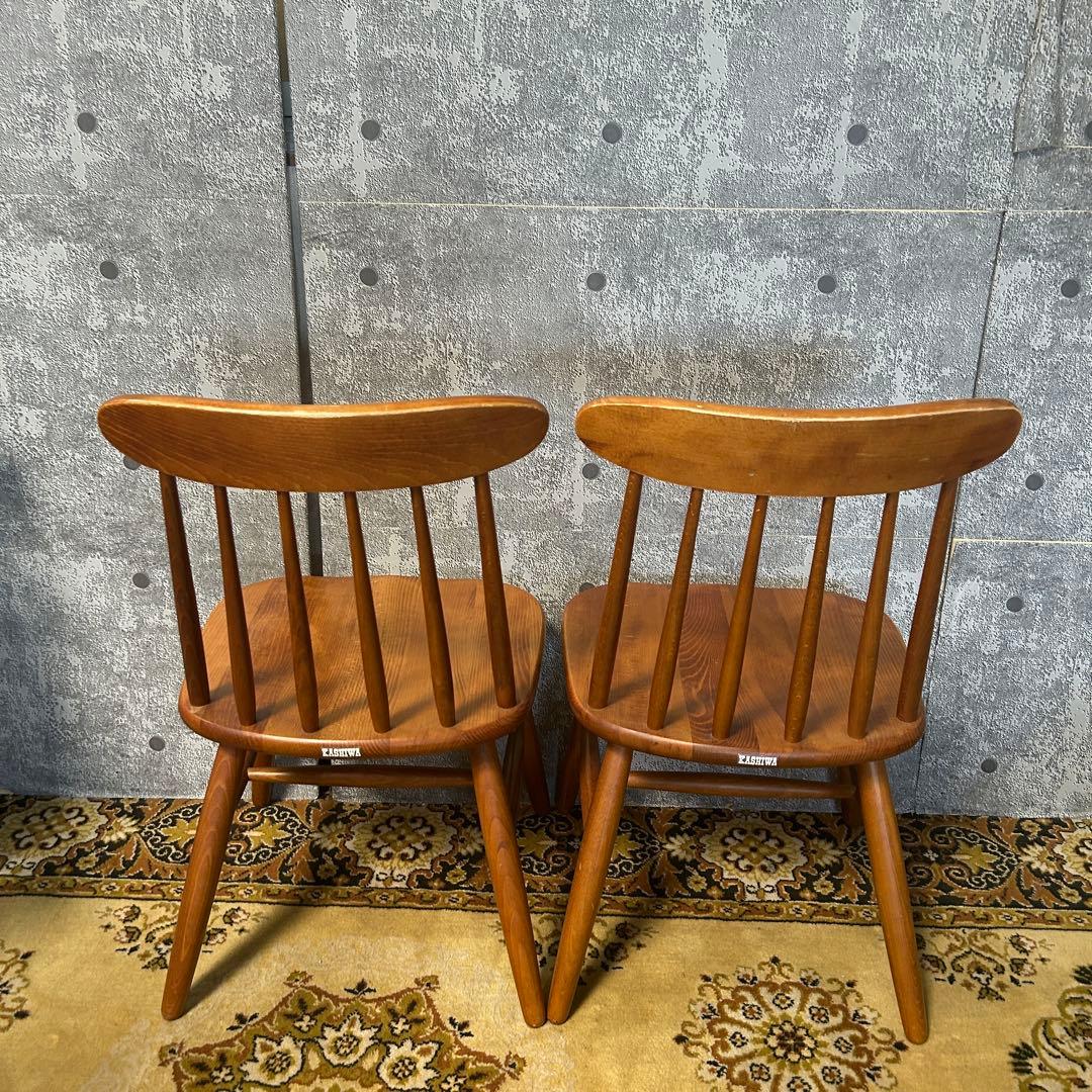 ꧁柏木工 KASHIWA꧂ダイニングチェア4脚セット 食卓椅子 いす イス 飛騨