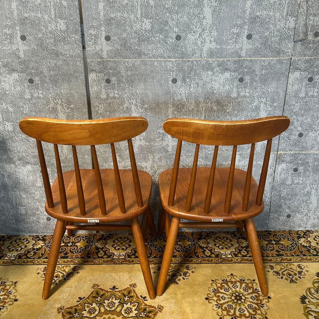 ꧁柏木工 KASHIWA꧂ダイニングチェア4脚セット 食卓椅子 いす イス 飛騨