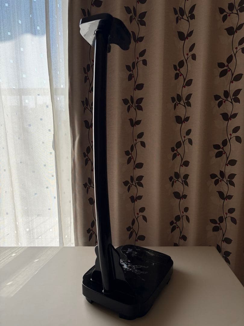 刀掛け台　縦置き　一本掛け　太刀掛け　螺鈿