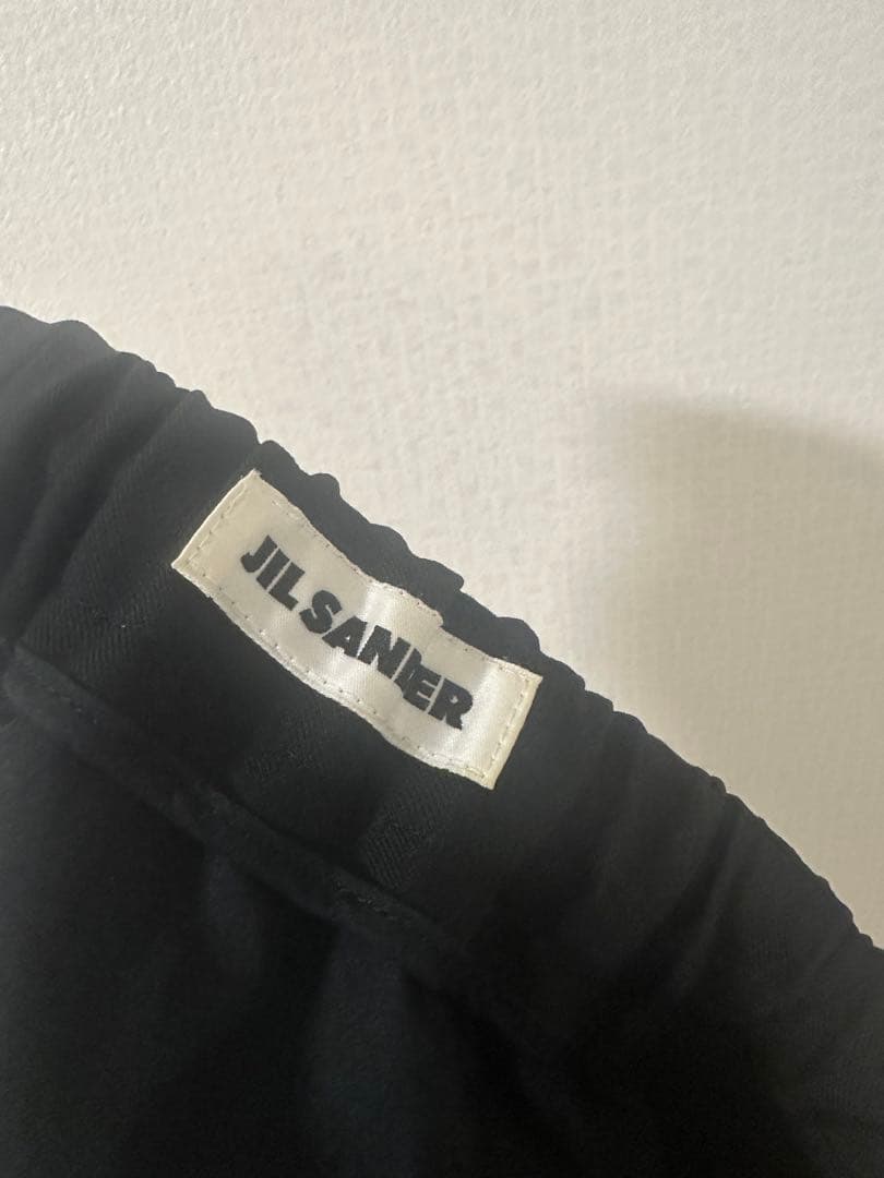 JIL SANDER ブラック イージー スラックス サイズ44