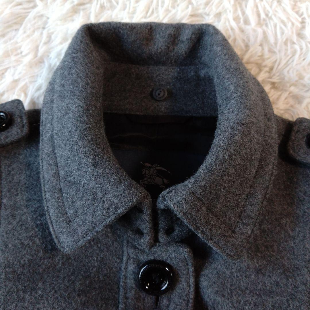 美品✨バーバリーロンドン　カシミヤロングコート　シャドウチェック　ベルト2WAY