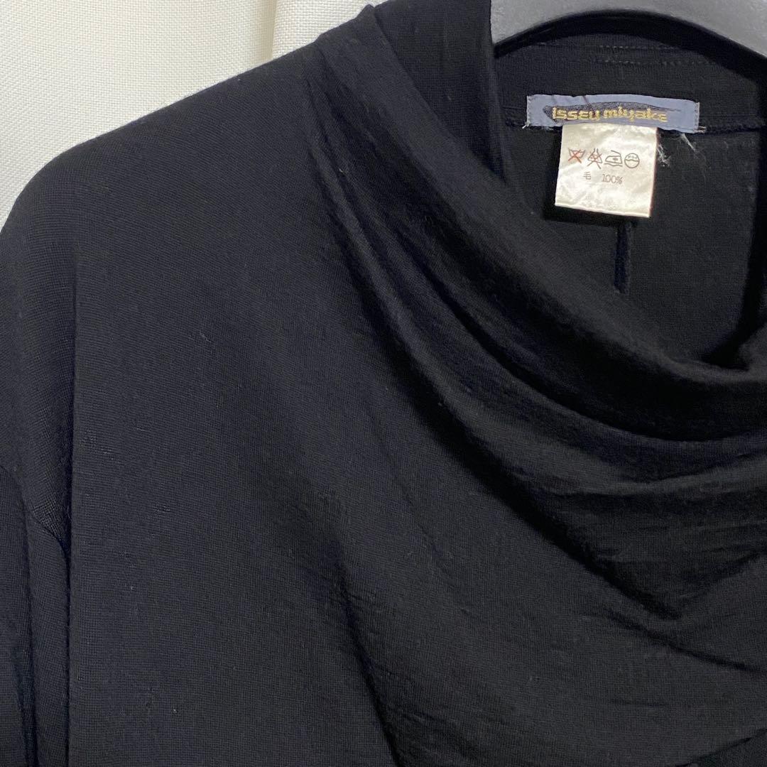 ISSEY MIYAKE イッセイミヤケ ウール 長袖カットソー チュニック M