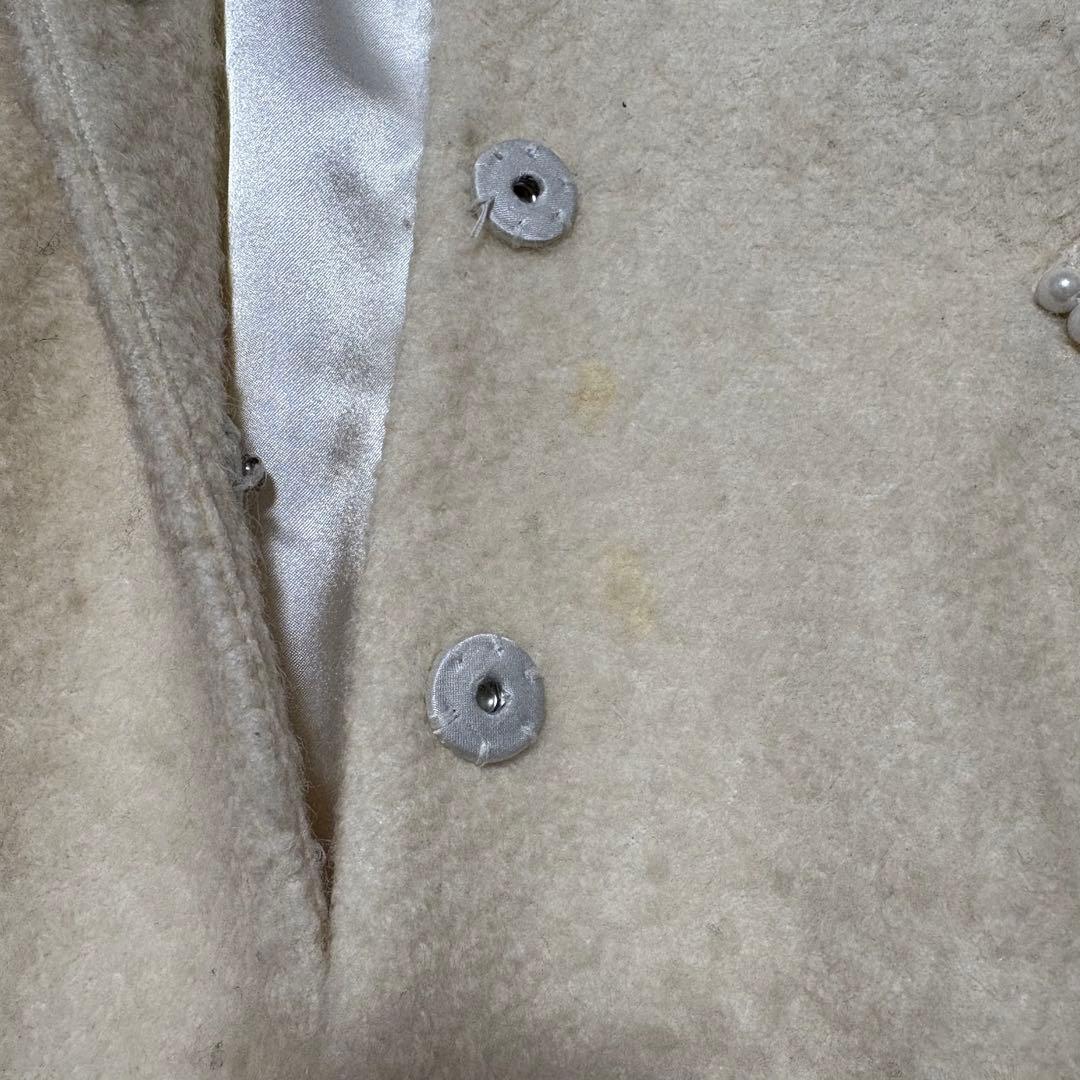 LIZLISA　サイドハートバックルAラインコート　ホワイト