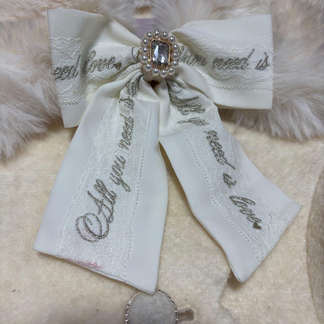 LIZLISA　サイドハートバックルAラインコート　ホワイト