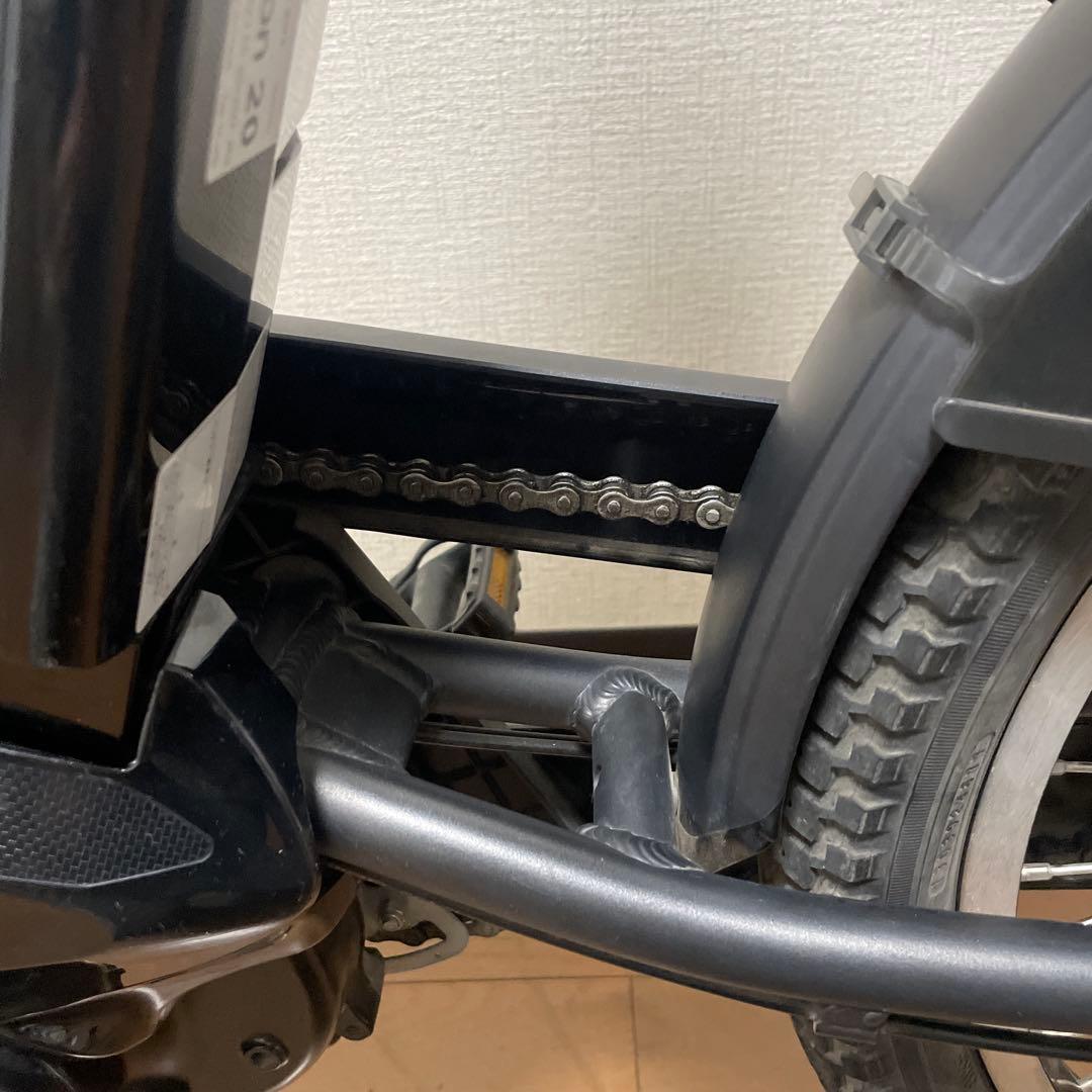 【all mom】ヤマハ 電動自転車 黒 キッズシート付き 子供乗せ