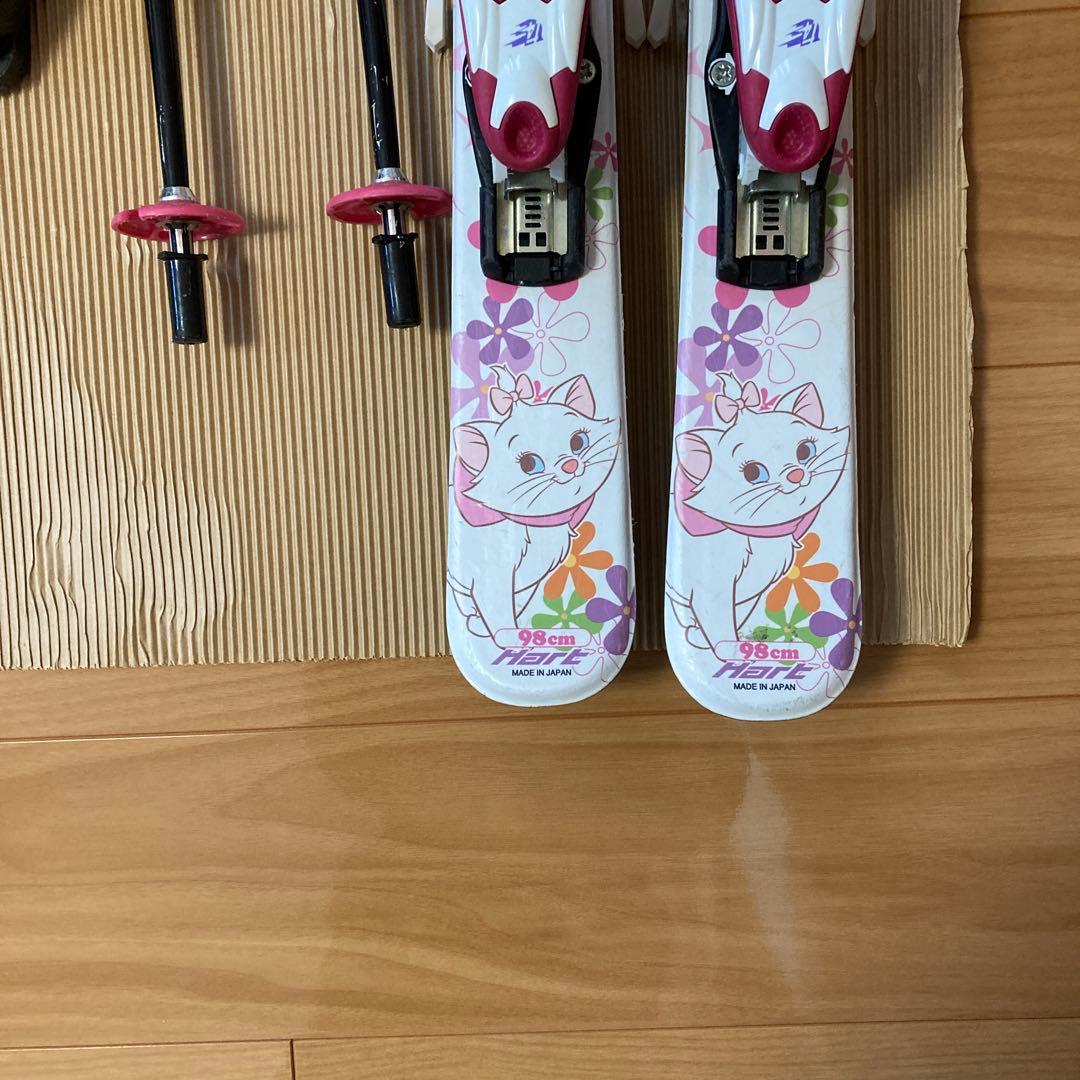 子供用 スキーセット マリーちゃん ブーツ19-20cm スキー板98cm