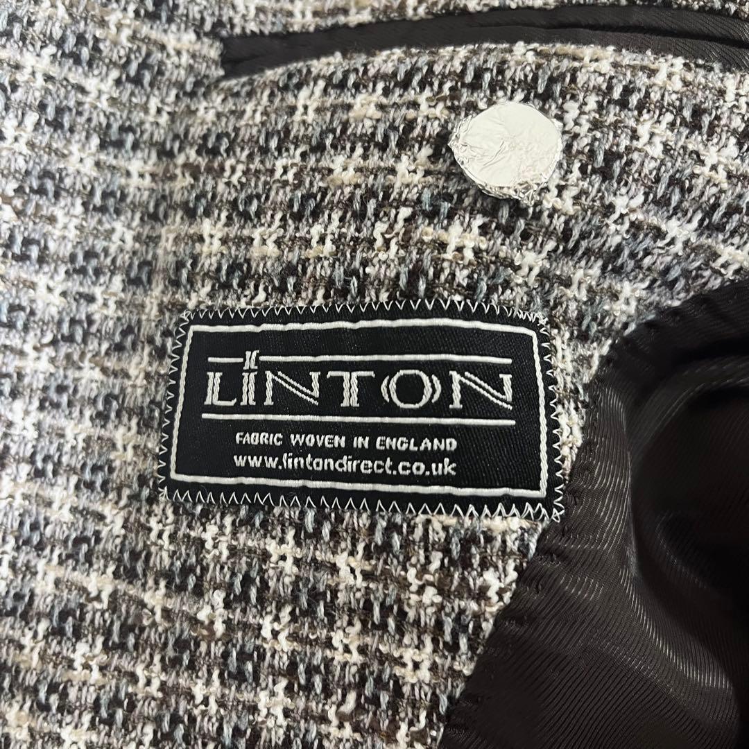 美品 エディフィス×リントン 高級ツイードジャケット Belesto 46