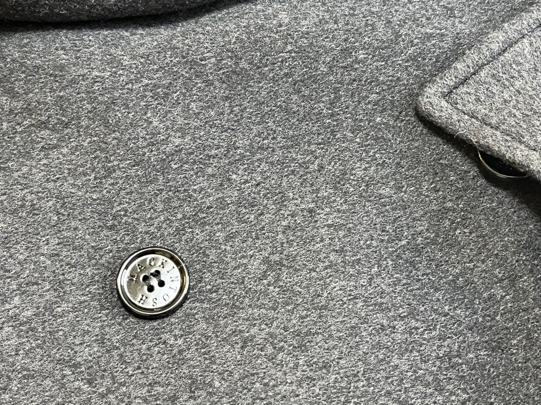 マッキントッシュロンドン　【ウール　カシミヤ混チャコールグレーコート38】