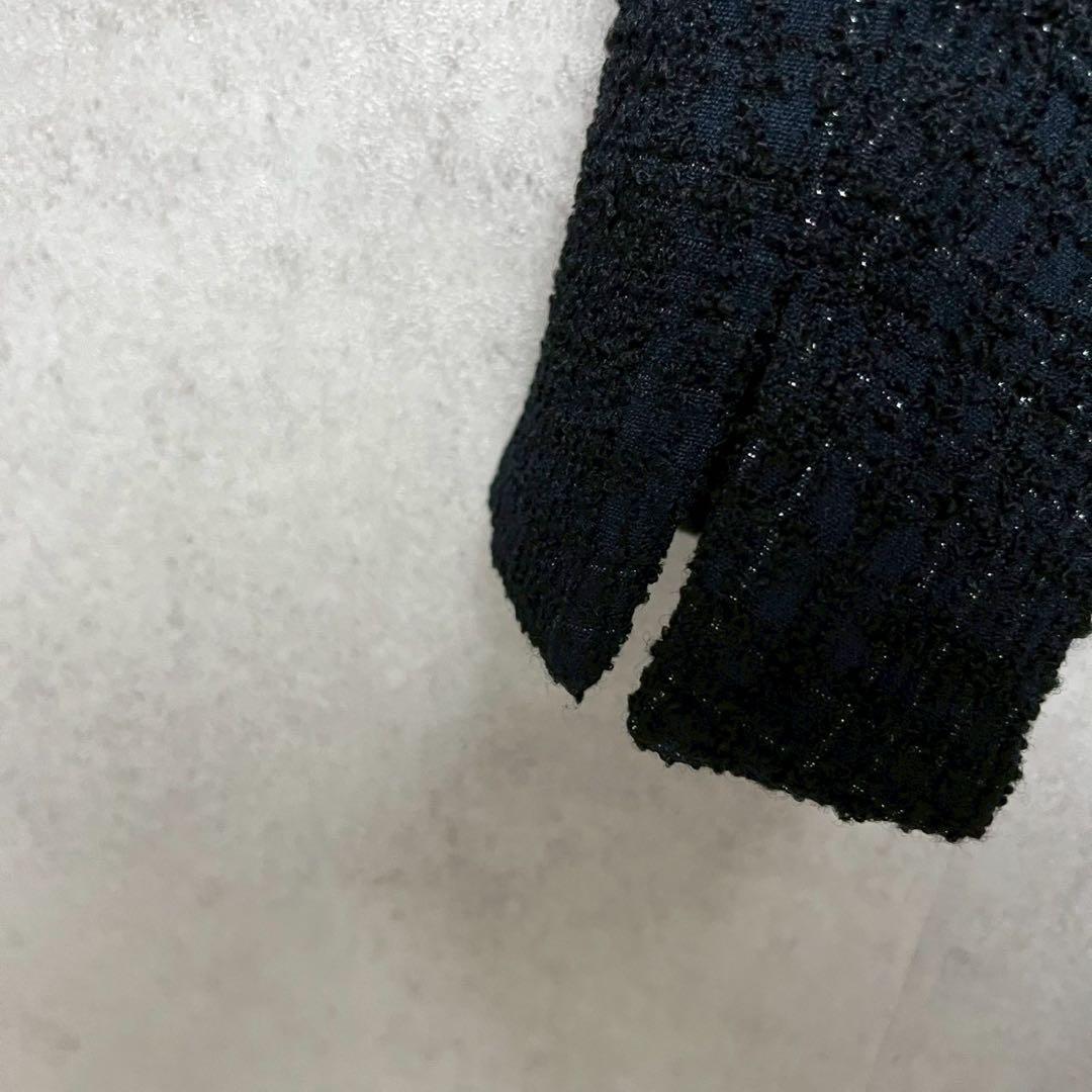 SEASON STYLE LAB ツイード　ロングジャケット　コート　M ラメ