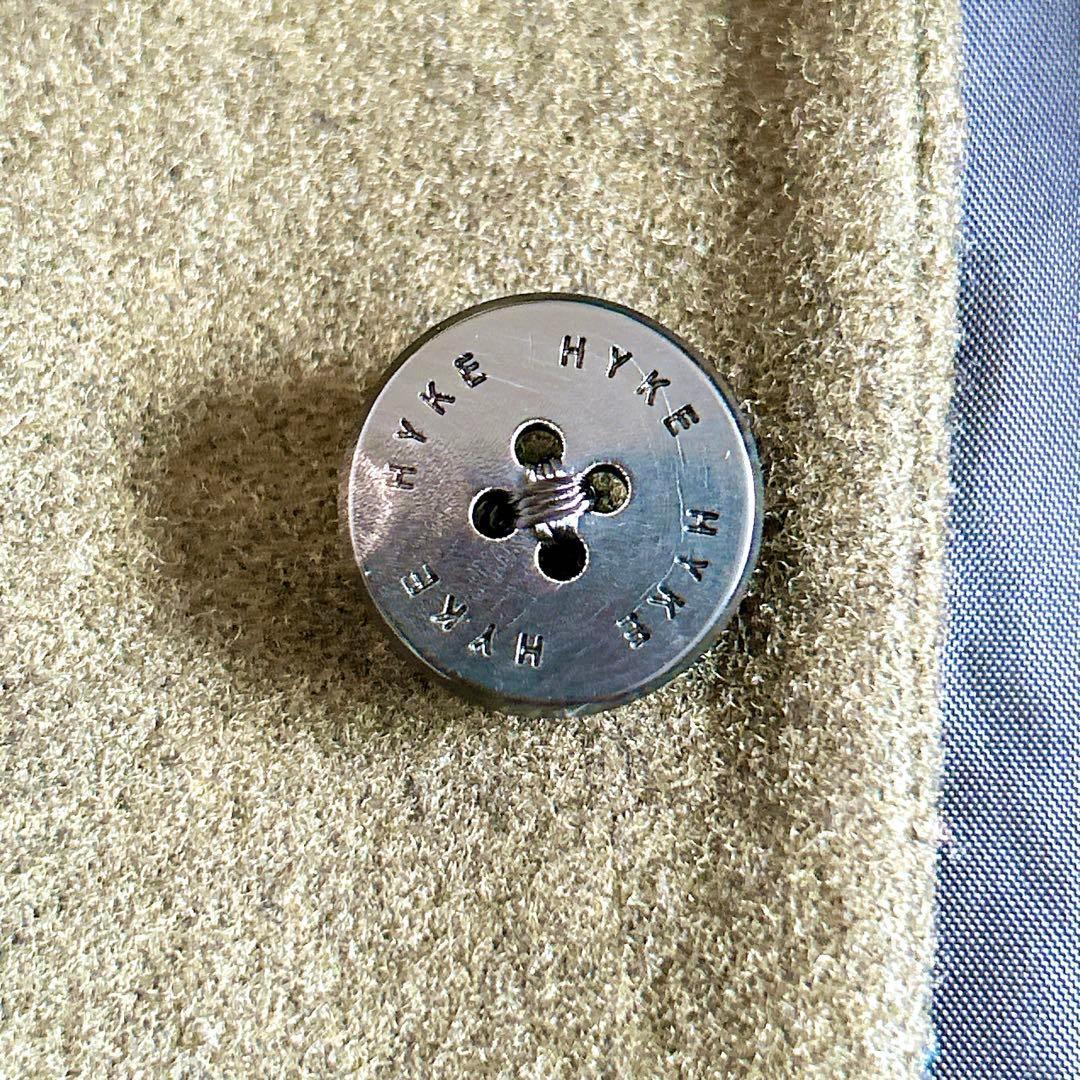 良品⁂ハイク⁂ロングチェスターコート　メルトン　ウール100% カーキ　M