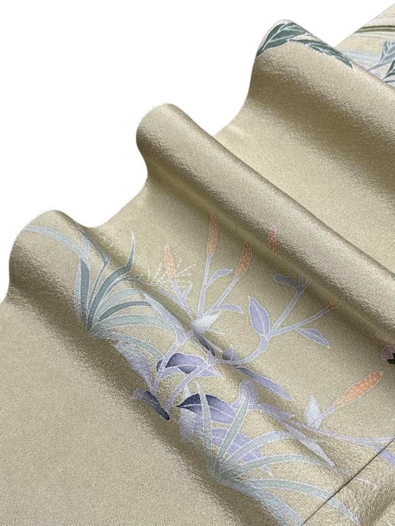 A58美品 夏用単衣訪問着 結婚式 お茶会 お宮参り 七五三 女性 母親　手縫い