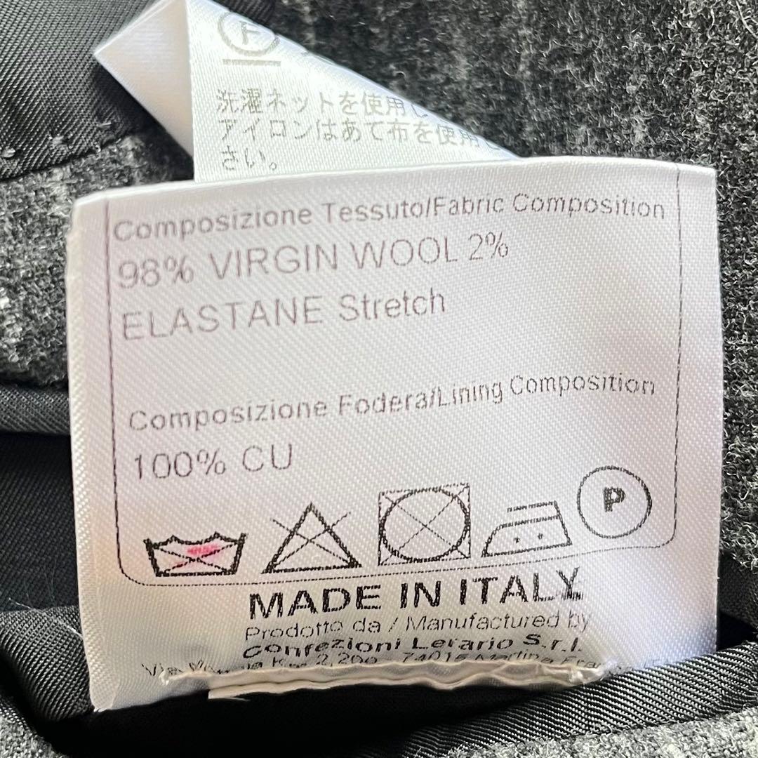 <美品>TAGLIATORE グレー ウール スーツ サイズ50