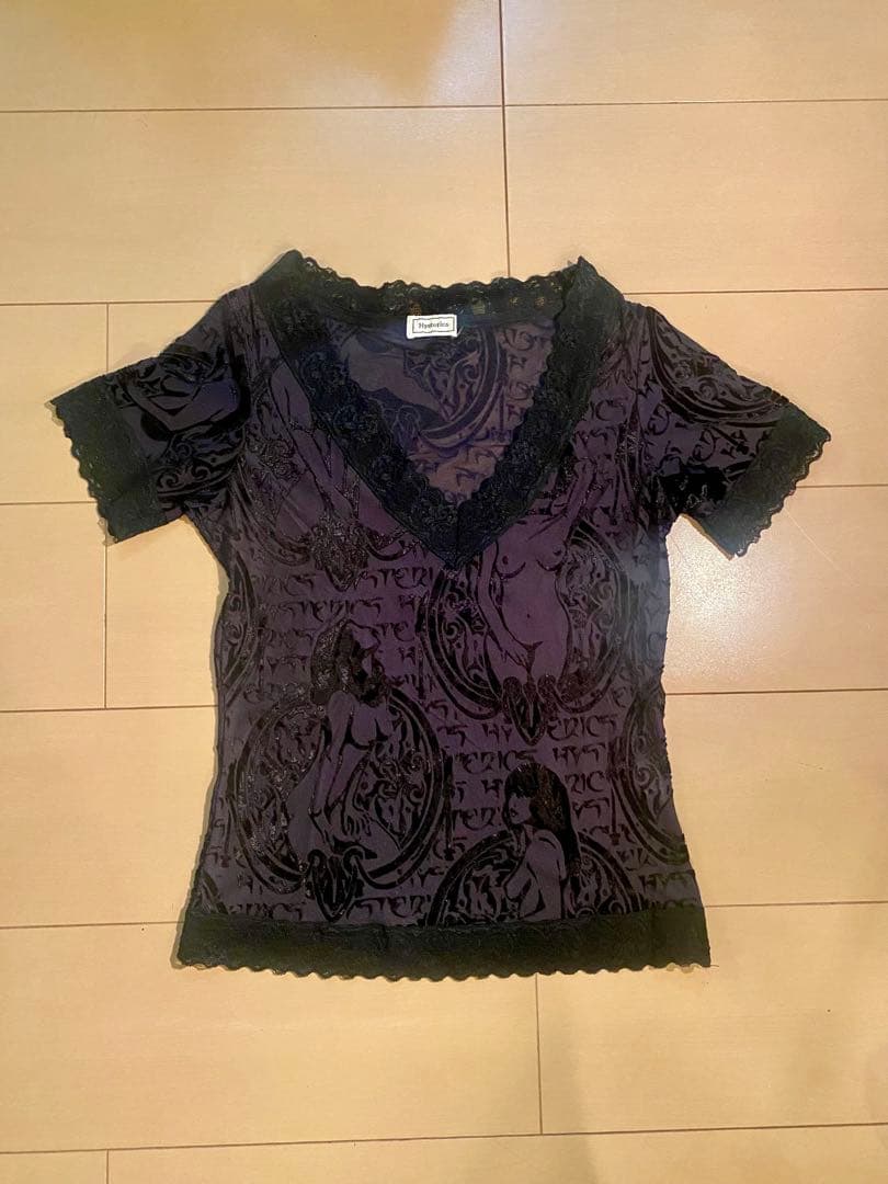 初期　ヒステリックグラマー '90 ヒスガール　透かし彫り　チビTサイズ　Y2K